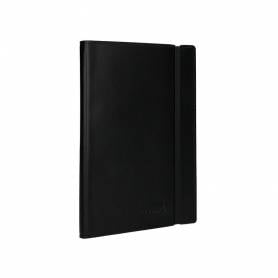 Libreta indice liderpapel similpiel a5 120 hojas 70g/m2 color negro