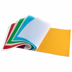 Bloc trabajos manuales liderpapel celofan 240x315mm 10 hojas colores surtidos