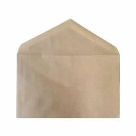 Sobre liderpapel n.8 crema comercial normalizado 120x176mm engomado caja de 500 unidades