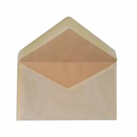 Sobre liderpapel n.8 crema comercial normalizado 120x176mm engomado caja de 500 unidades