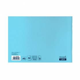 Libreta liderpapel smart a5 apaisado 32h 60g/m2 cuadro 4mmcon margen