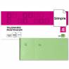 Talonario liderpapel mostrador 60x145 mm tl06 verde con matriz - TL06