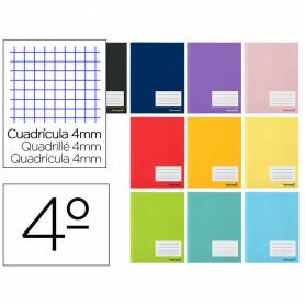 Libreta liderpapel smart a5 32 hojas 60g/m2cuadro 4mm con margen