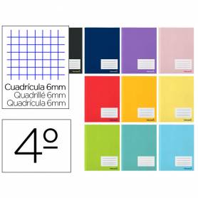 Libreta liderpapel write a5 16 hojas 60g/m2cuadro 6mm con margen