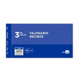 Talonario liderpapel recibos 3/fº original t136 sin matriz