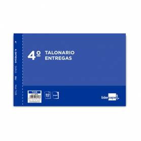 Talonario liderpapel entregas cuarto original y copia t229 apaisado