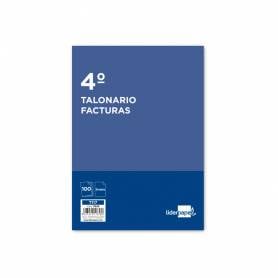 Talonario liderpapel facturas cuarto original t117 sin i.v.a