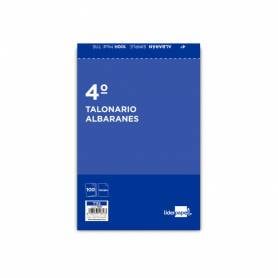 Talonario liderpapel albaran cuarto original t115