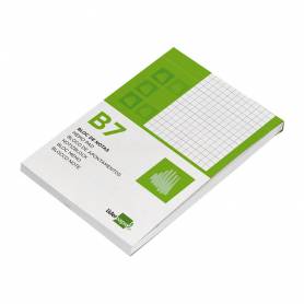 Bloc notas liderpapel cuadro 4mm b7 80 hojas 60g/m2 perforado