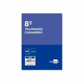 Talonario liderpapel camarero octavo sin iva 102