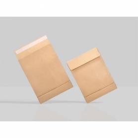 Sobre liderpapel bolsa armado kraft envio seguridad 260x360 mm solapa tira de silicona 120 gr caja de 100 unidades