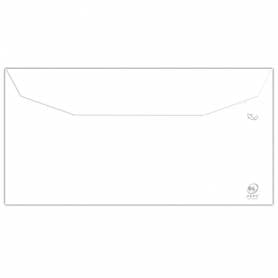 Sobre liderpapel blanco 115x225 mm solapa engomada papel offset 80 gr caja de 500 unidades