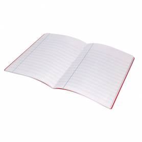 Libreta liderpapel 360 tapa de plastico a5 48 hojas 90g/m2 pauta 4 3,5mm con margen colores surtidos