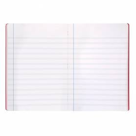 Libreta liderpapel 360 tapa de plastico a5 48 hojas 90g/m2 pauta 5 2,5mm con margen colores surtidos