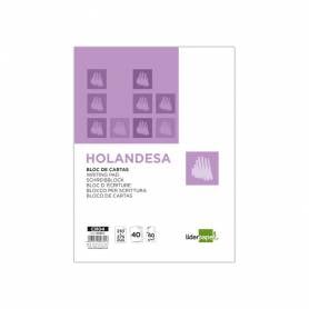 Bloc de cartas liderpapel liso holandesa 40 hojas 60g/m2