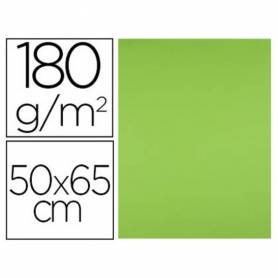 Cartulina liderpapel 50x65 cm 180g/m2 verde pistacho paquete de 25 hojas