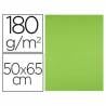 Cartulina liderpapel 50x65 cm 180g/m2 verde pistacho paquetede 25 - CX72