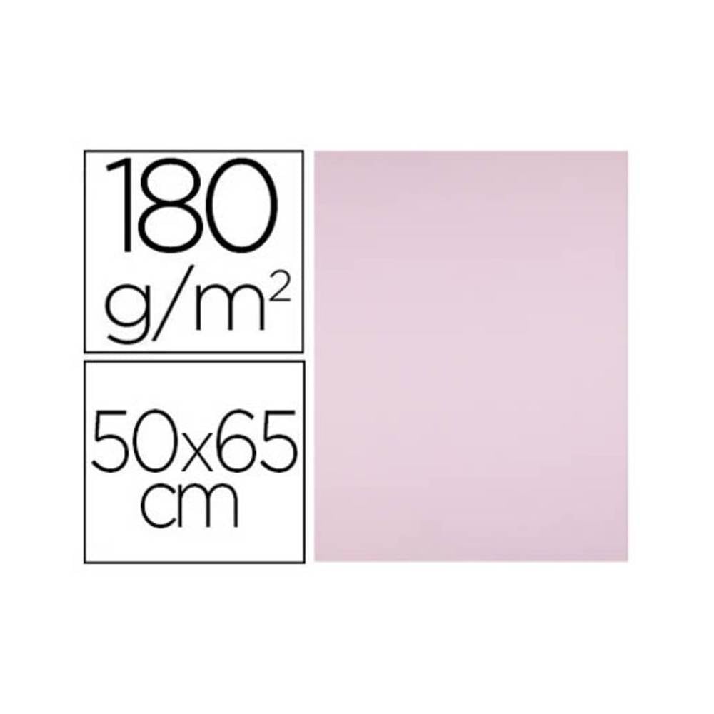 Cartulina liderpapel 50x65 cm 180g/m2 rosa paquete de 25 hojas