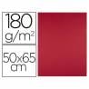 Cartulina liderpapel 50x65 cm 180g/m2 rojo navidad paquete de 25 - CX68