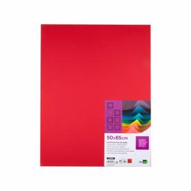 Cartulina liderpapel 50x65 cm 180g/m2 rojo navidad paquete de 25 hojas