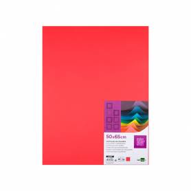 Cartulina liderpapel 50x65 cm 180g/m2 rojo paquete de 25 hojas