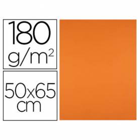 Cartulina liderpapel 50x65 cm 180g/m2 naranja paquete de 25 hojas