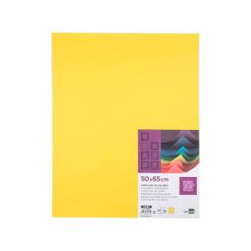 Cartulina liderpapel 50x65 cm 180g/m2 amarillo limon paquete de 25 hojas