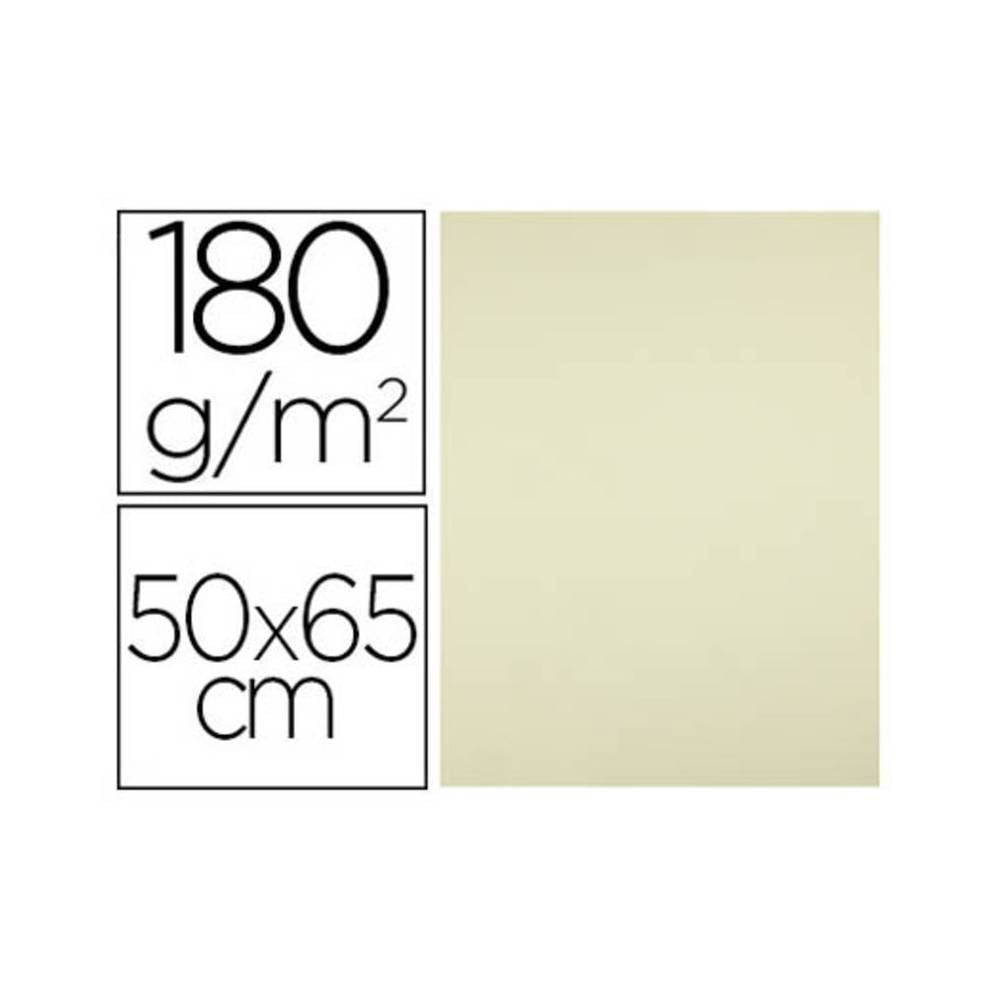 Cartulina liderpapel 50x65 cm 180g/m2 amarillo paquete de 25 hojas