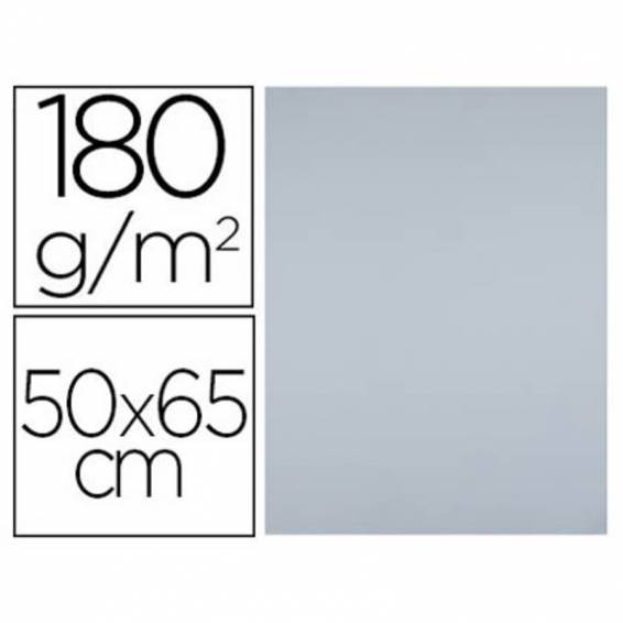 Cartulina liderpapel 50x65 cm 180 gr gris paquete de 25 hojas