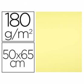 Cartulina liderpapel 50x65 cm 180 gr amarillo medio paquete de 25 hojas