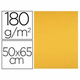 Cartulina liderpapel 50x65 cm 180 gr oro viejo paquete de 25 hojas