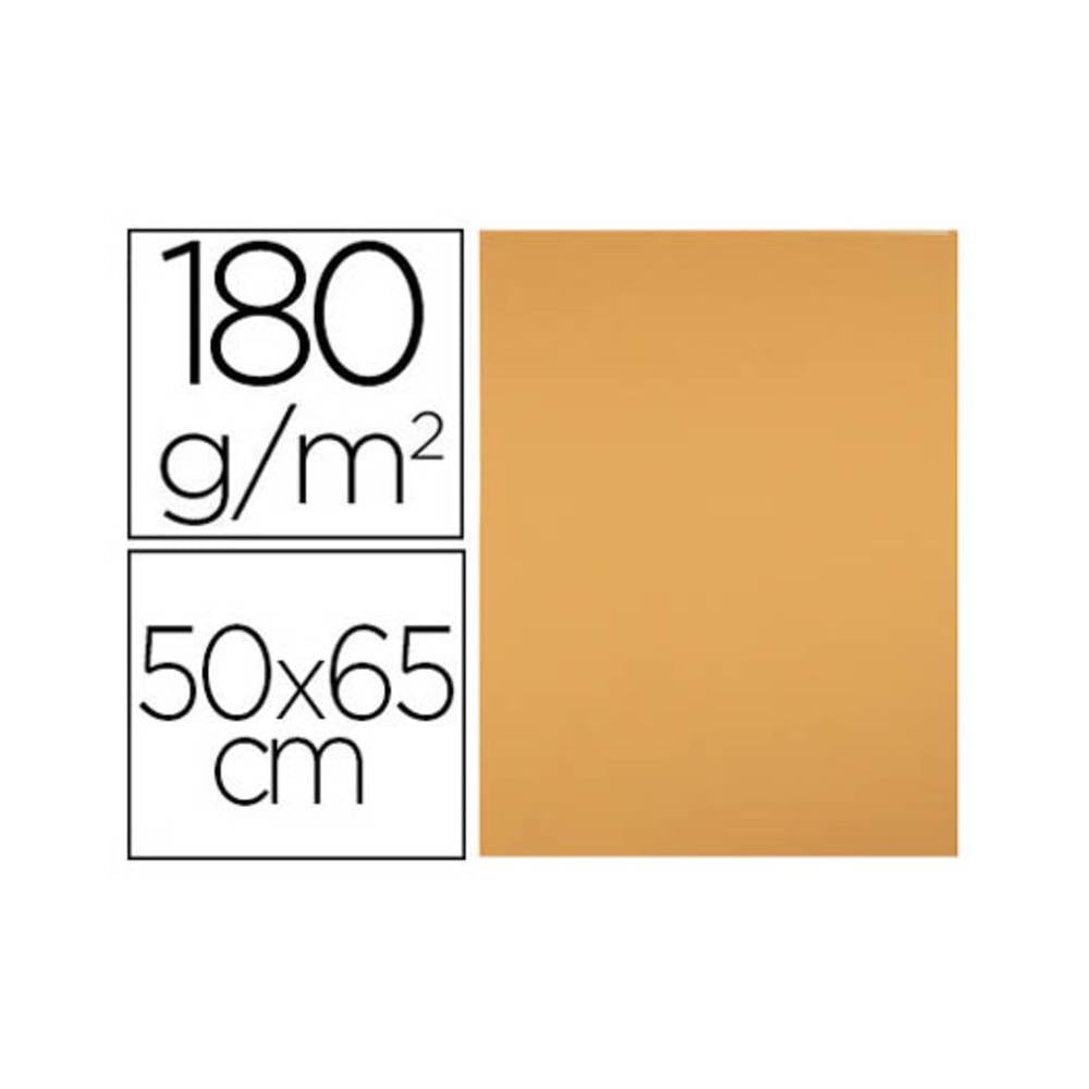 Cartulina liderpapel 50x65 cm 180 gr avellana paquete de 25 hojas