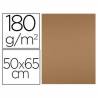 Cartulina liderpapel 50x65 cm 180 gr marron escolar unidad - CT43