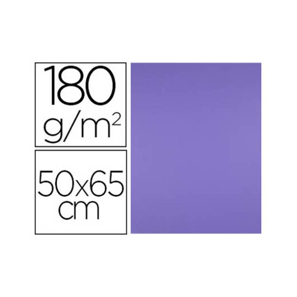 Cartulina liderpapel 50x65 cm 180 gr purpura unidad