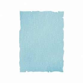 Papel color liderpapel pergamino con bordes a4 240gr azul pack de 10 hojas