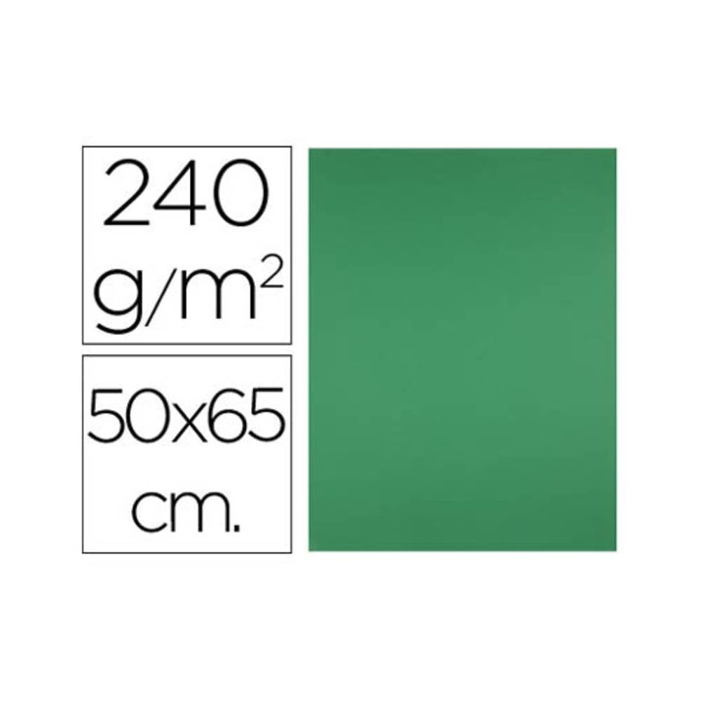 Cartulina liderpapel 50x65 cm 240g/m2 verde pistacho paquete de 25 hojas