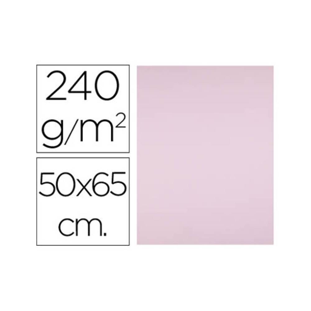 Cartulina liderpapel 50x65 cm 240g/m2 rosa paquete de 25 hojas