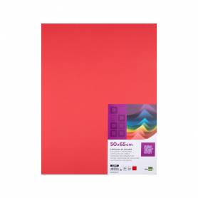 Cartulina liderpapel 50x65 cm 240g/m2 rojo paquete de 25 hojas