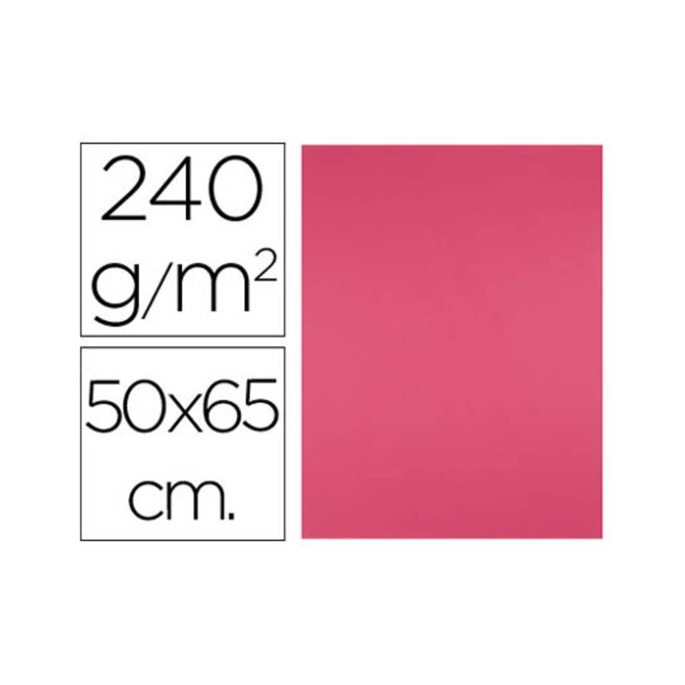 Cartulina liderpapel 50x65 cm 240g/m2 fucsia paquete de 25 hojas