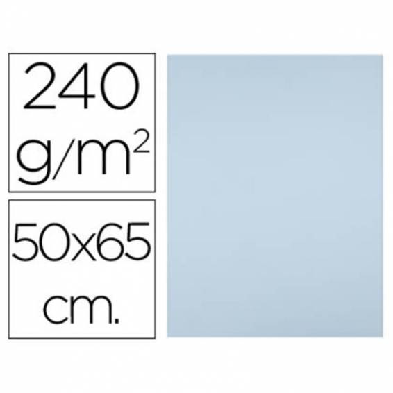 Cartulina liderpapel 50x65 cm 240g/m2 azul paquete de 25 hojas