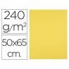 Cartulina liderpapel 50x65 cm 240g/m2 amarillo limon paquete de 25 unidades - CX75