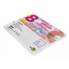 Recambio liderpapel cuarto apaisado pautaguia 100 hojas 75 g cuadriculado pautado 8 mm con margen 2 taladros