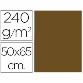 Cartulina liderpapel 50x65 cm 240 g/m2 marron claro escolar