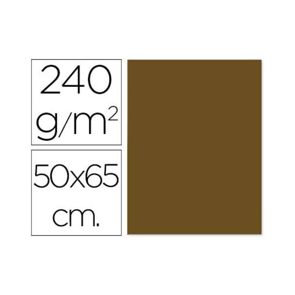 Cartulina liderpapel 50x65 cm 240 g/m2 marron claro escolar