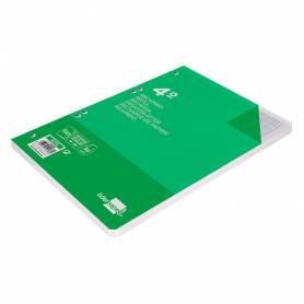 Recambio liderpapel cuarto 100 hojas 60g/m2 rayado nº 46 6 taladros