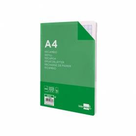 Recambio liderpapel a4 100 hojas 60g/m2 rayado nº 46 4 taladros