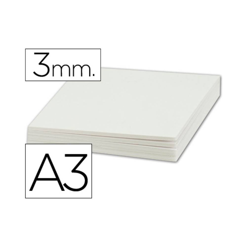 Carton pluma liderpapel blanco doble cara din a3 espesor 3mm