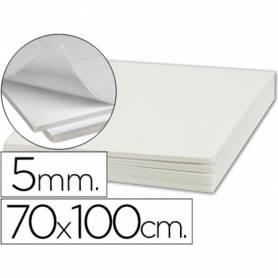 Carton pluma liderpapel blanco adhesivo 1 cara 70x100 cm espesor 5 mm