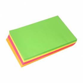 Papel color liderpapel a4 75gr neon 4 colores surtidos paquete de 500 hojas