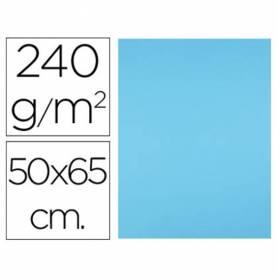 Cartulina liderpapel 50x65 cm 240g/m2 azul turquesa